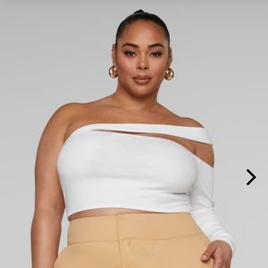Ari Asymmetrical Neckline Knit Top - Gabi Fresh X FTF